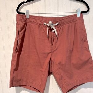 Vuori Men's Athletic Shorts in Rust
